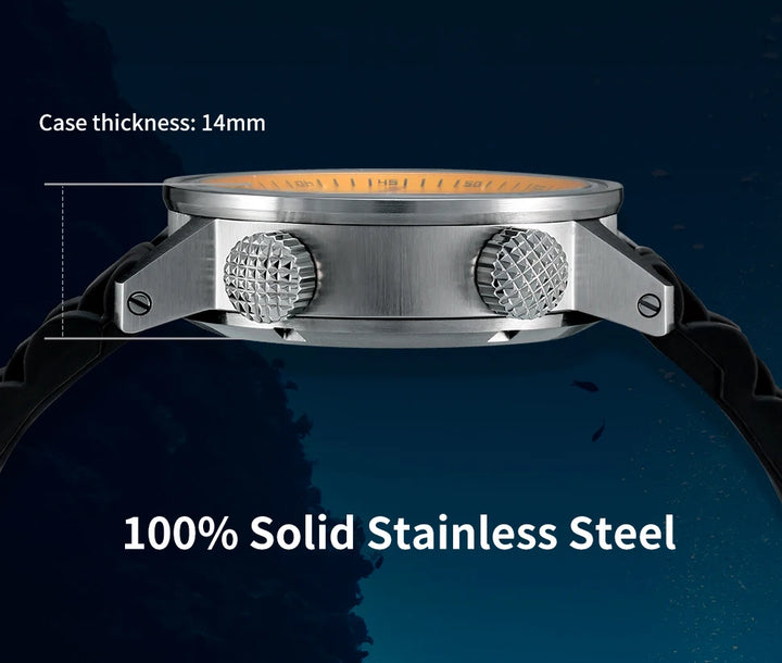 20Bar Diver Automatic Watch For Men Miyota 8205 Super Luminous Sapphire Swim Sport Mechanical Automatic Self Winding Wristwatch