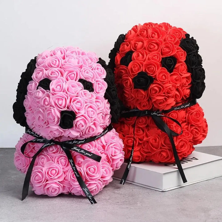Teddy Rose Dog – Soap Foam Flowers