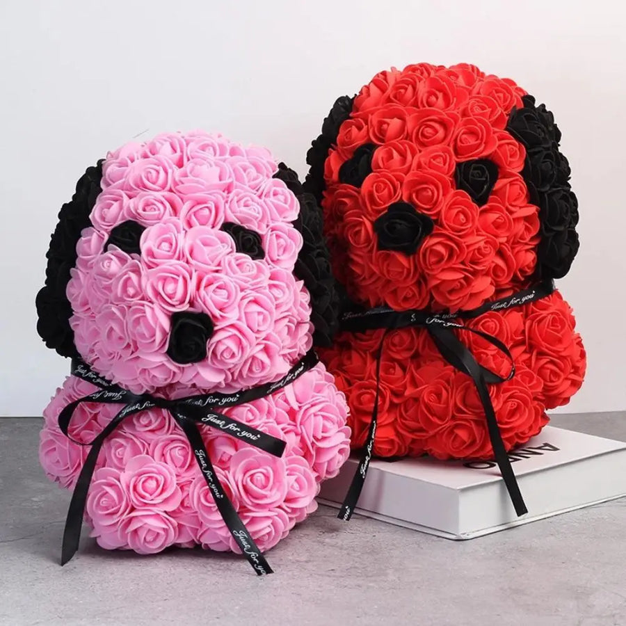 Teddy Rose Dog – Soap Foam Flowers