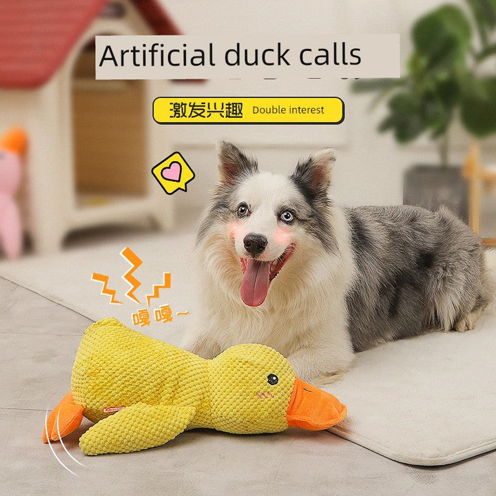 Dog Toy Relieving Stuffy Handy Gadget Self-Hi Stuffed Bite-Resistant Molar Sound Puppy to Sleep with Corgi Interactive Pet Supplies