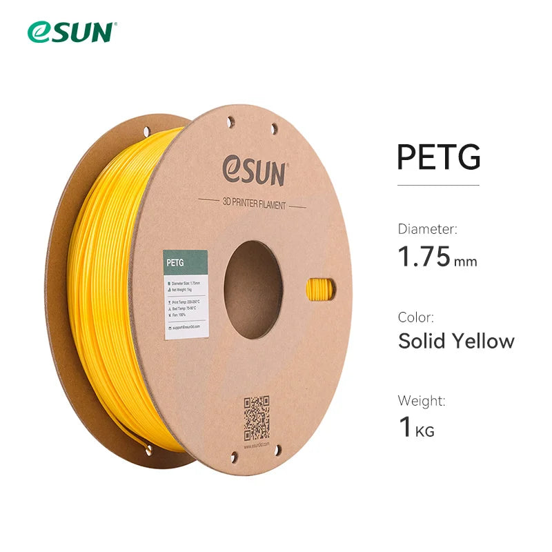 eSUN PETG Filament 1.75mm,3D Printer Filament PETG Accuracy +/- 0.05mm,1KG 2.2LBS Spool 3D Printing Materials for 3D Printers