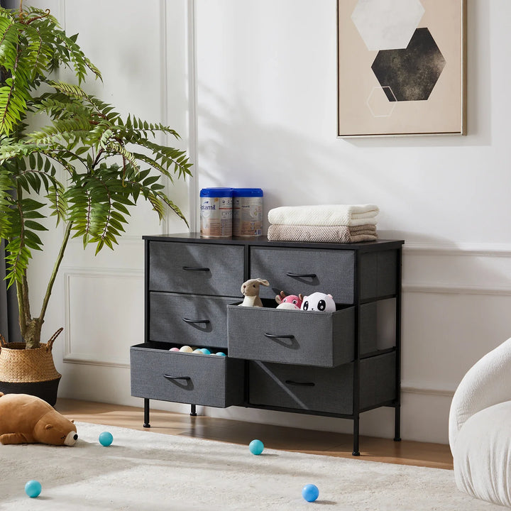 JHK Fabric Nightstand for Bedroom