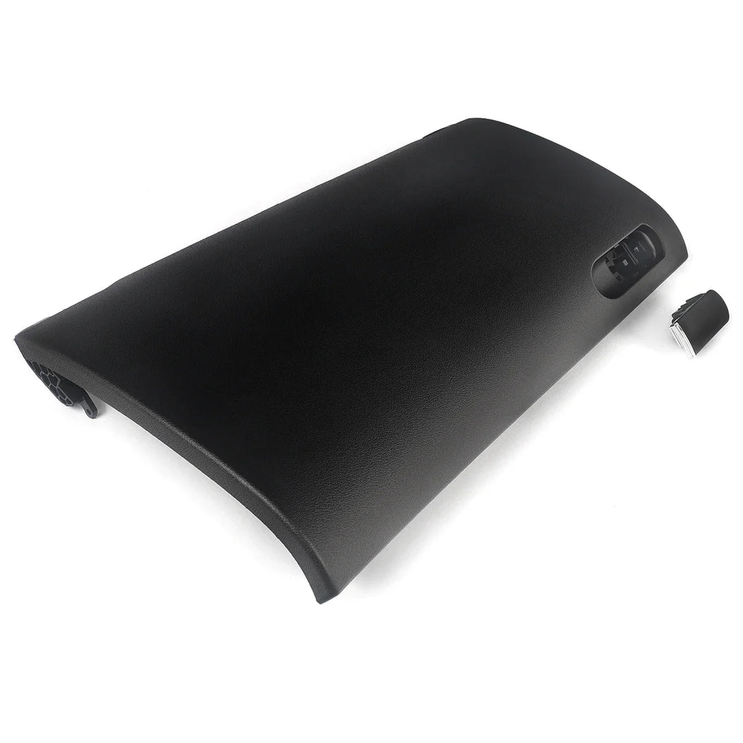 MAGICKIT Black Glove Box Compartment Door Lid Cover With Buckle For Audi A4 B7 2001-2008 CAR Accessories Direct Replacement