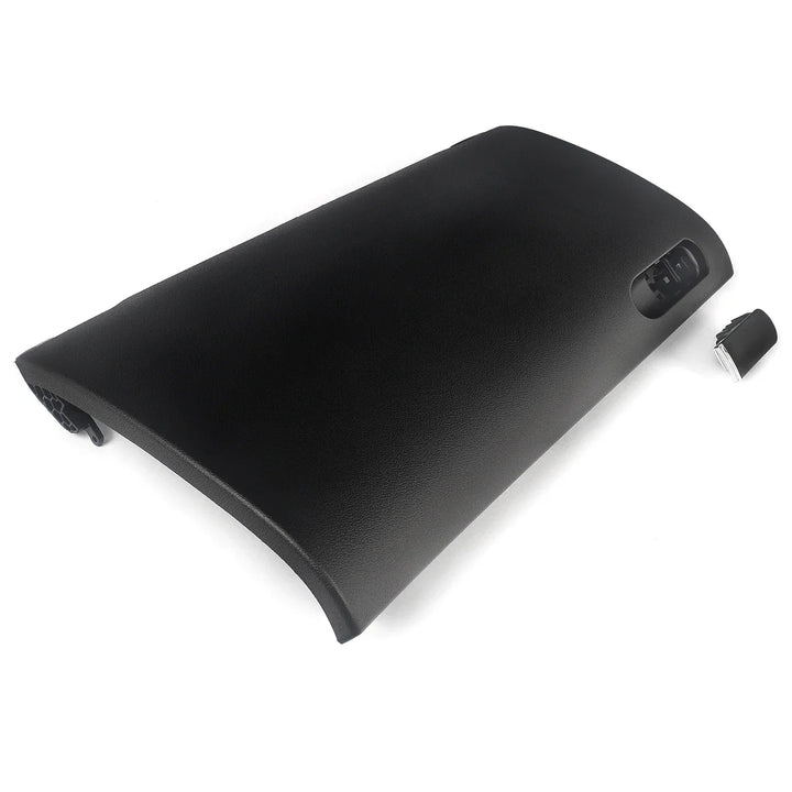 MAGICKIT Black Glove Box Compartment Door Lid Cover With Buckle For Audi A4 B7 2001-2008 CAR Accessories Direct Replacement