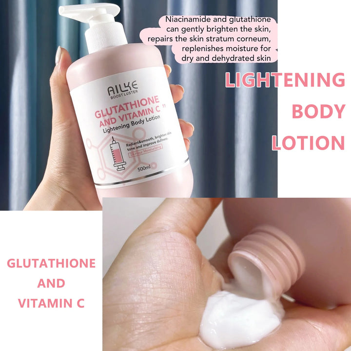 AILKE Whitening Skin Care Set, With Glutathion Vitamin C, Brighter Smoother Skin, Reduce Dark Spots, Clean Skin, Moisturizing