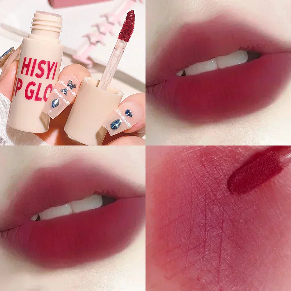 6-Color Matte Velvet Lip Glaze