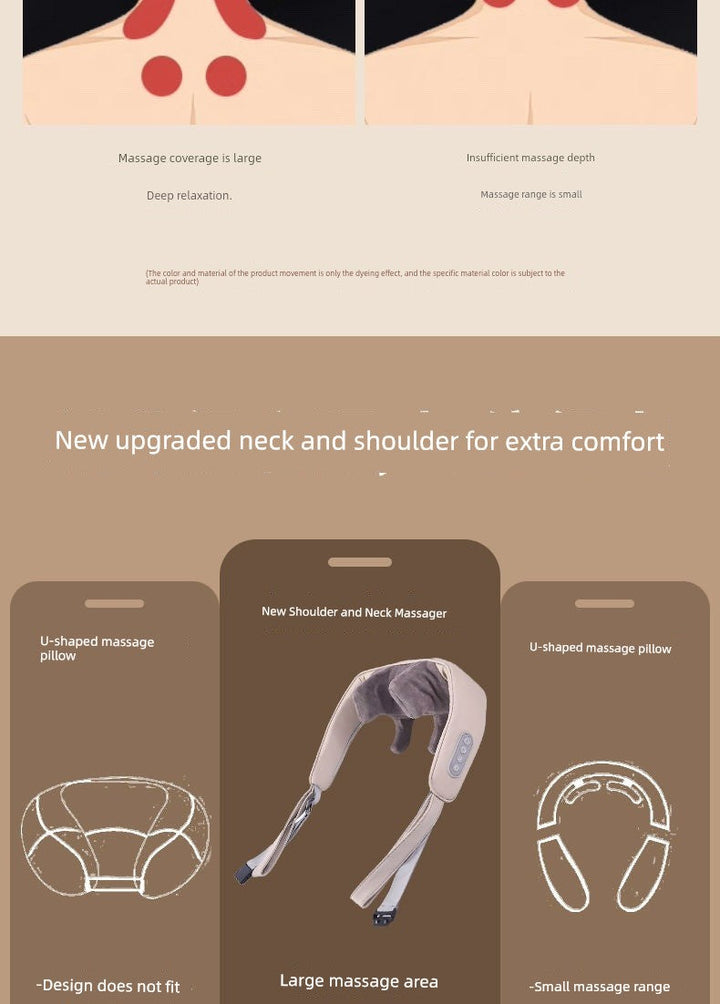 Ox Waist and Back Trapezoid Muscle Dredge Neck Massager