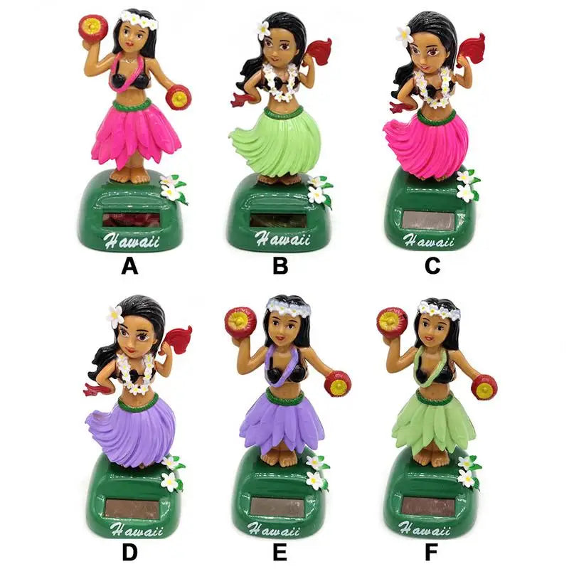 HulaGirl Dashboard Doll HulaGirl Dashboard Hawaii Dancing Girl Car Dashboard Decorations Solar Dancing Figure Toy