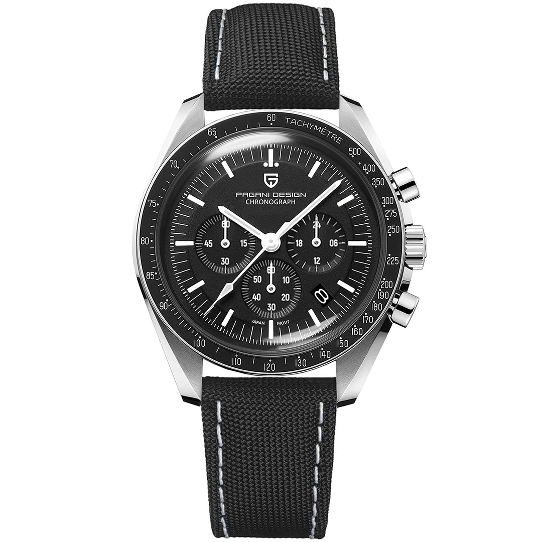 PAGANI DESIGN 2023 New Moon Watch For Men Quartz Multifunction Chronograph Sports Mens Watches Top Brand Luxury Sapphire Mirror