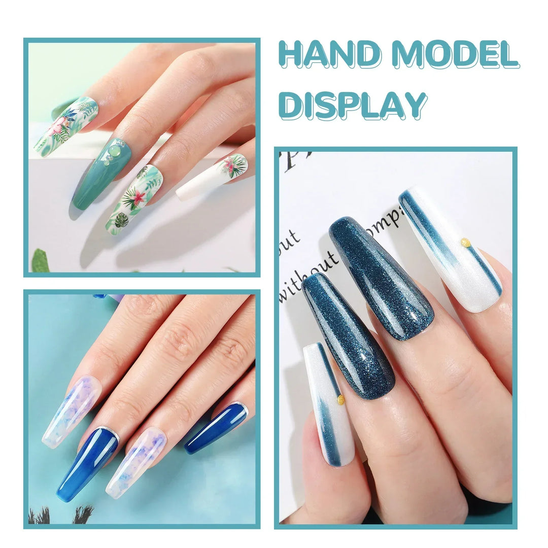 COSCELIA 6Pcs Glitter Gel Nail Set
