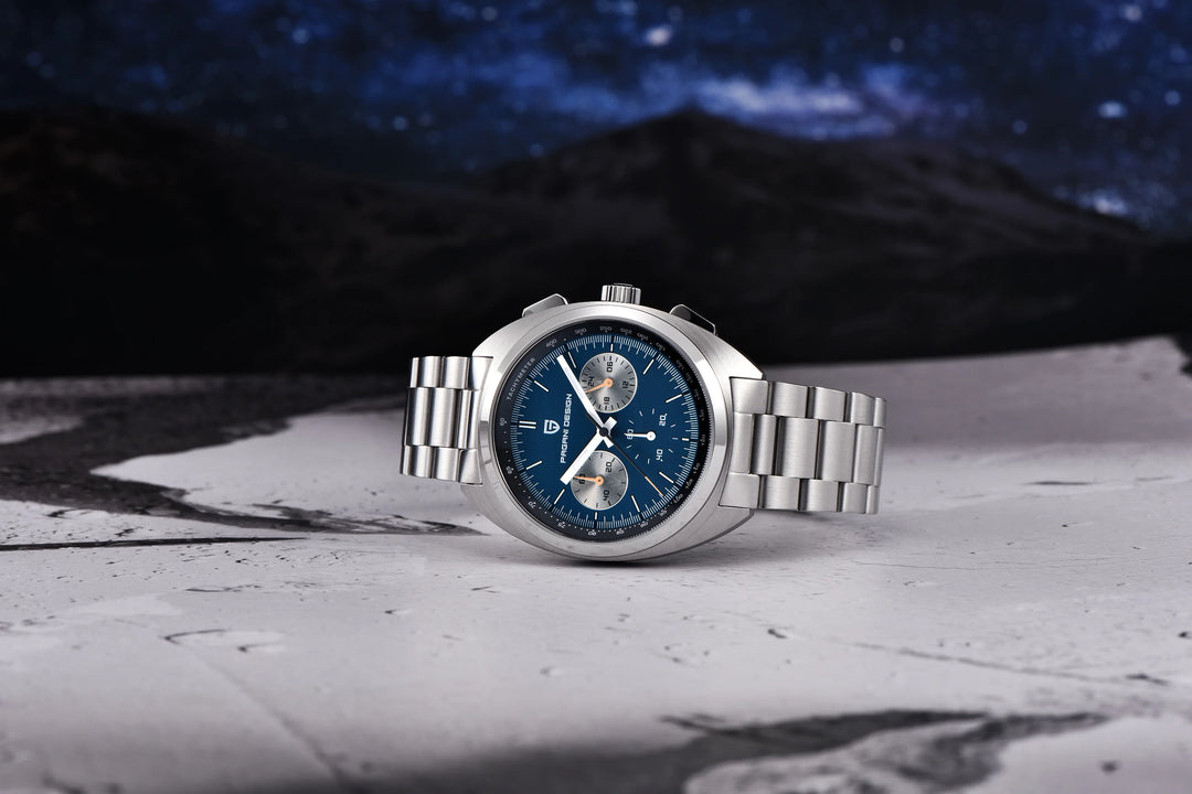PAGANI DESIGN 2024 New Panda Dial Men Watches Luxury Quartz Watch For Men Japan VK63 Sport Chronograph Sapphire glass Wristwatch