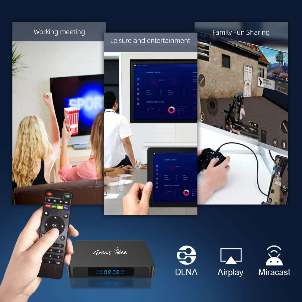 Great Bee Arabic TV Box Android 10 Greatbee Media Player 2G 16G 4K Smart TV Set Top Boxes
