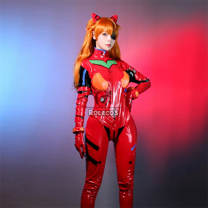 ROLECOS EVA Asuka Langley Soryu Cosplay Costume Asuka Langley Soryu EVAc