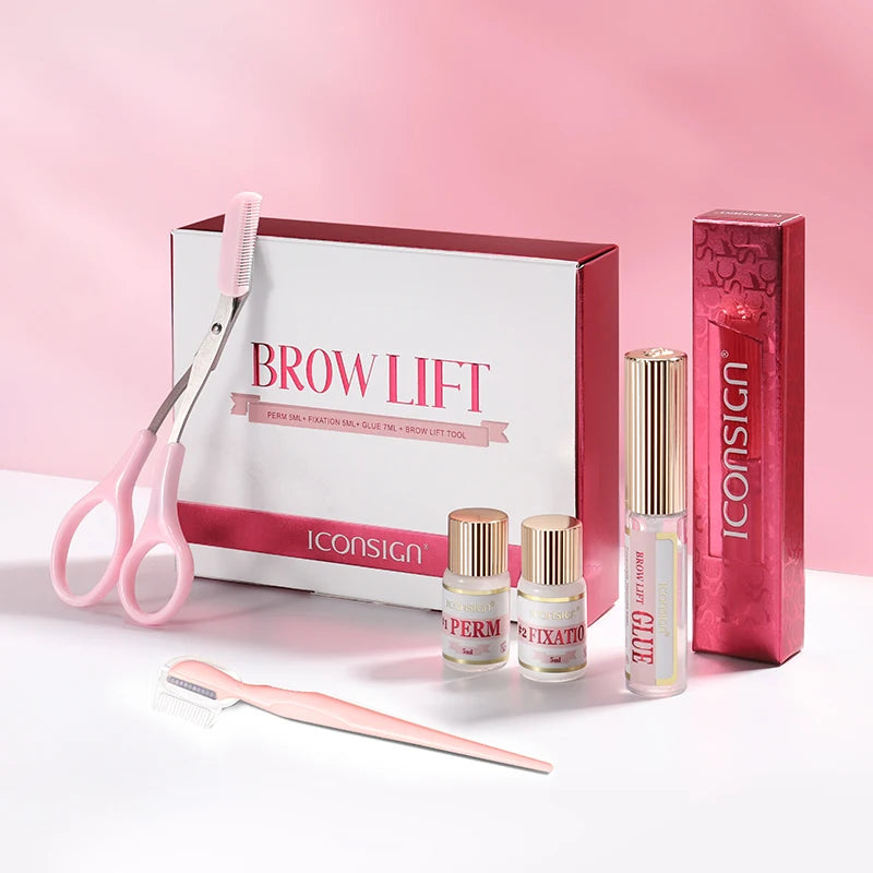 New DIY Brow Perm Eyebrow Lift 45-60 Days ICONSIGN Professional Brow Lifting Brow Perming Set Brow Beauty Makeup Tool Home Use