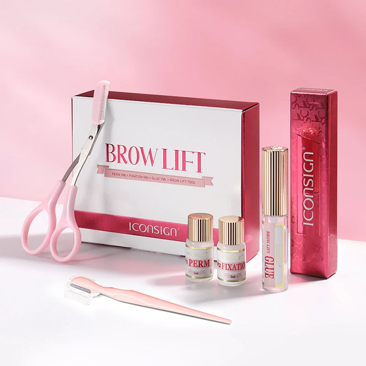 New DIY Brow Perm Eyebrow Lift 45-60 Days ICONSIGN Professional Brow Lifting Brow Perming Set Brow Beauty Makeup Tool Home Use
