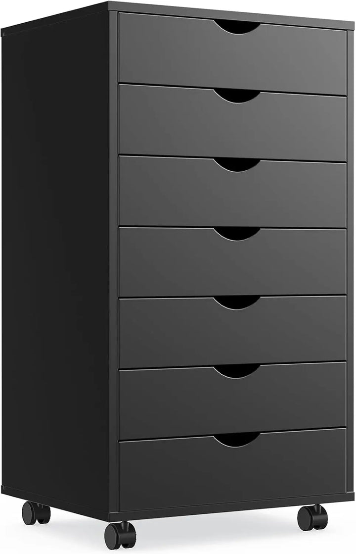 7 Drawer Wood Dresser Storage