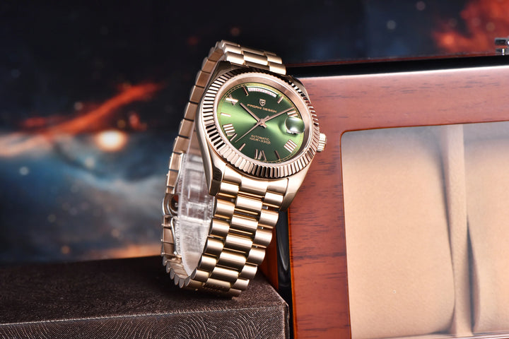 2024 New PAGANI DESIGN Rose Gold DD40 Luxury Automatic Watch Men Mechanical Wrist Watches Men Japan NH36A AR Sapphire crystal