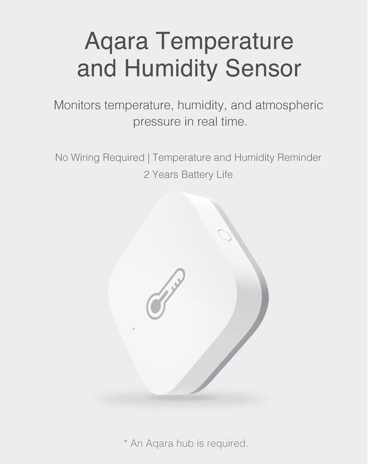 Aqara Temperature Humidity Sensor Zigbee Smart Air Pressure Environment Smart Control Smart Home For Xiaomi Mi home Homekit App