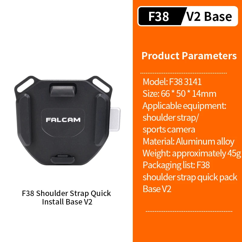 Falcam F38 V2 Universal Shoulder Strap Quick Release Plate Arca Swiss For DSLR Camera Tripod Slider Mount Adapter Camera Clamp