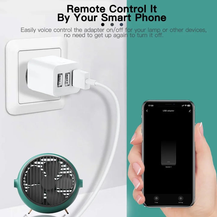 Tuya Smart for Zigbee WiFi Mini 1 2 3 USB Adaptor Switch 5V Micro USB Power Adaptor Smart Life Control Via Alexa Google Home
