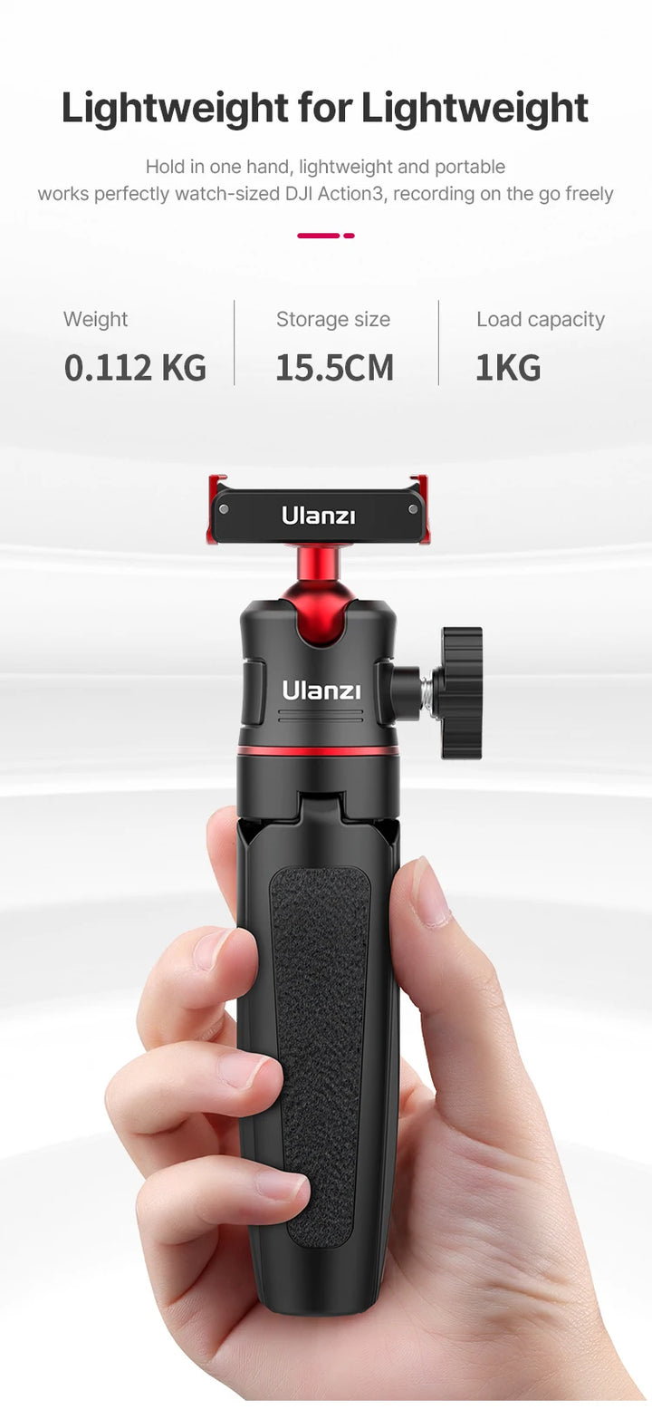 Ulanzi MT-50 Magnetic Tripod for Dji Osmo Action 5 4 3 Adjustable Underwater Selfie Stick Stand Mount Action Camera Accessories