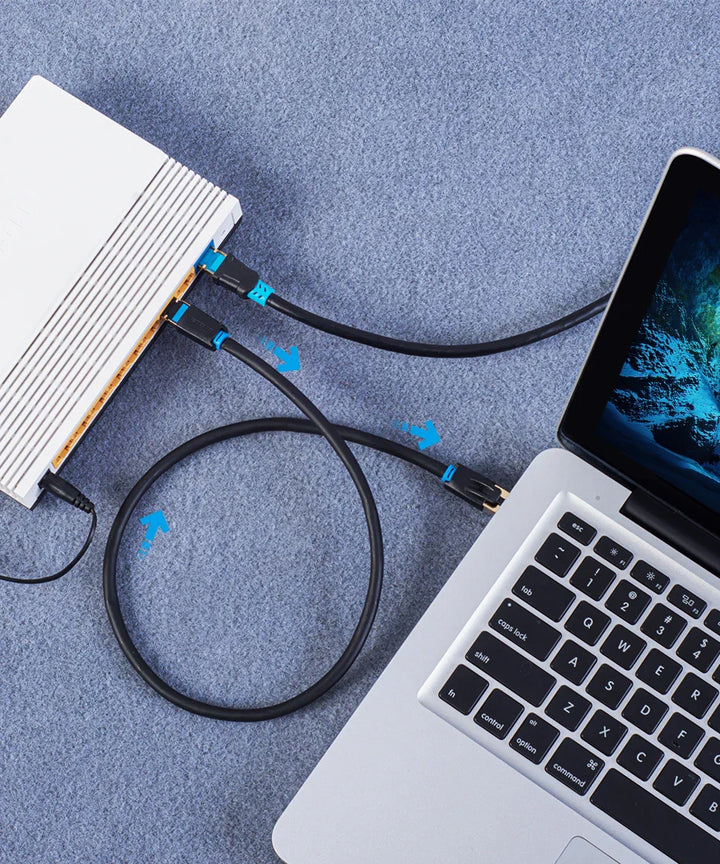 Vention Cat8 Ethernet Cable STTP 40Gbps 2000MHz Cat 8 RJ45 Network Lan Patch Cord for Router Modem Internet RJ 45 Ethernet Cable