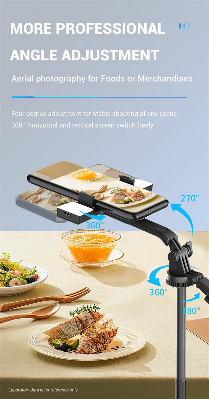 FANGTUOSI 1750mm Wireless Selfie Stick Tripod Stand Foldable Monopod With Led Light For Smartphones Balance Steady Shooting Live