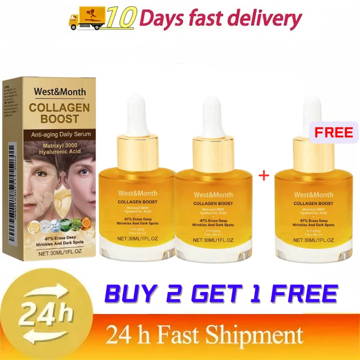 30ml Facial Collagen Serum Whitening Moisturising Fade Fine Lines Anti Wrinkle Anti Ageing Rejuvenate Your Face Cosmetics