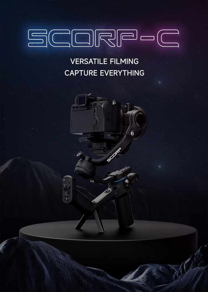 FeiyuTech Official Feiyu SCORP Series SCORP-C Handheld Gimbal 3-Axis Stabilizer Handle Grip for DSLR Camera Sony/Canon