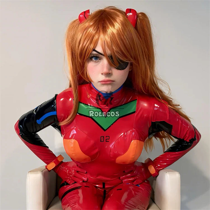 ROLECOS EVA Asuka Langley Soryu Cosplay Costume Asuka Langley Soryu EVAc