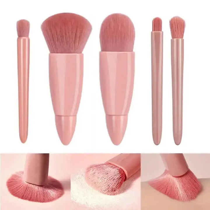 5pcs Travel Makeup Brush Set