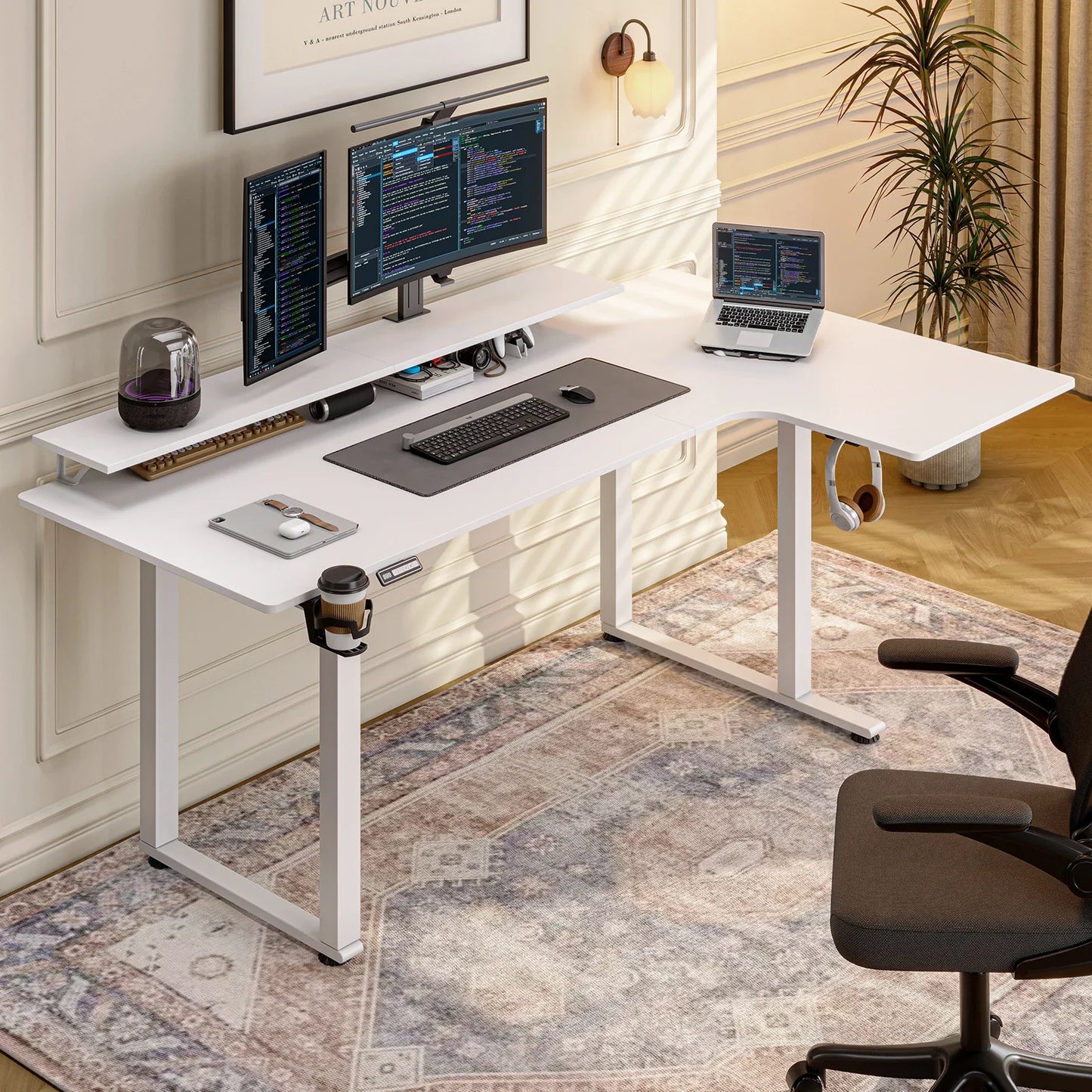 L Shaped Standing Office