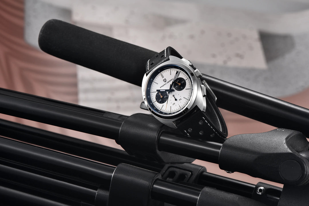 PAGANI DESIGN 2024 New Panda Dial Men Watches Luxury Quartz Watch For Men Japan VK63 Sport Chronograph Sapphire glass Wristwatch