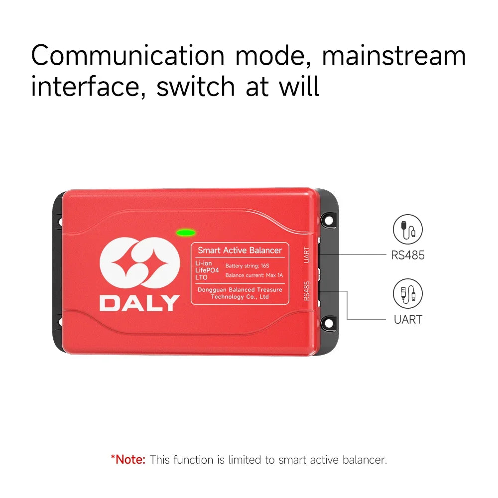 DALY Smart BMS Active Equalizer Bluetooth Balancer Equalizer 1A 4S 12V 8S 24V 16S 48V Lithium LiFePO4 Battery Ship form EU US