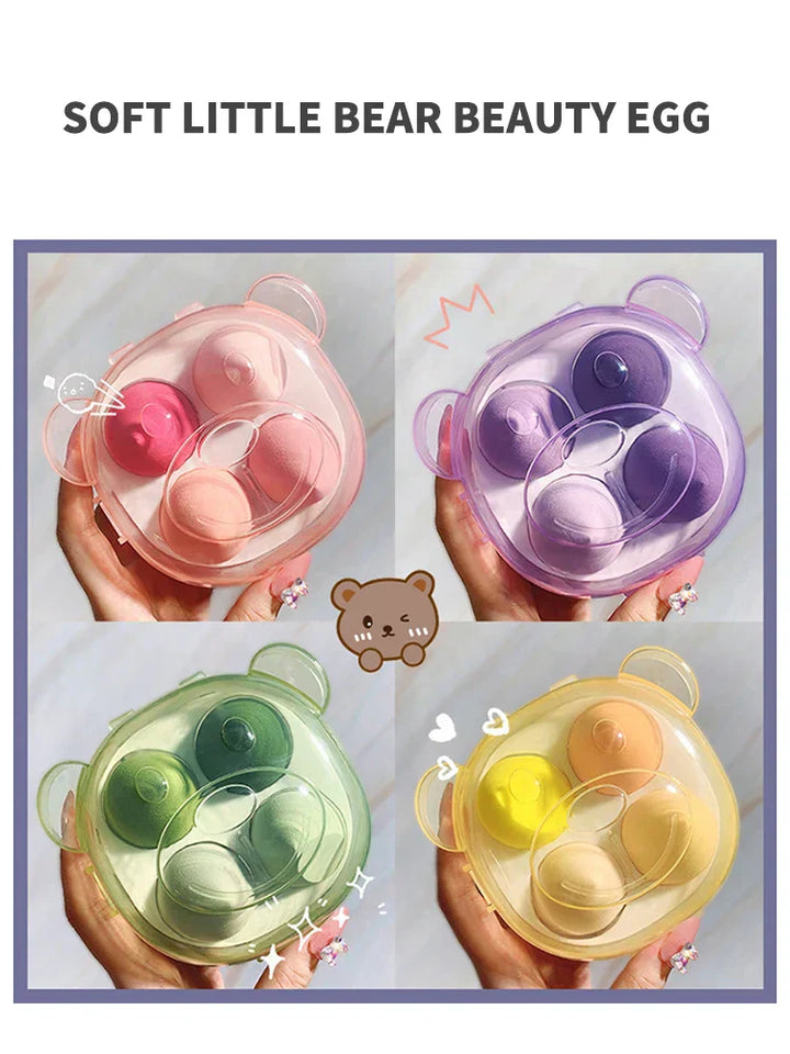 4PCS Wet & Dry Makeup Sponge Set