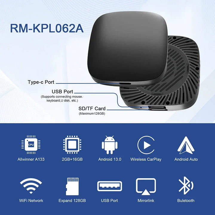Android 13 Carplay AI Box Wireless Carplay Android Auto WiFi Support Netflix Youtube For Nissan VW Toyota Mazda Hyundai Ford MG