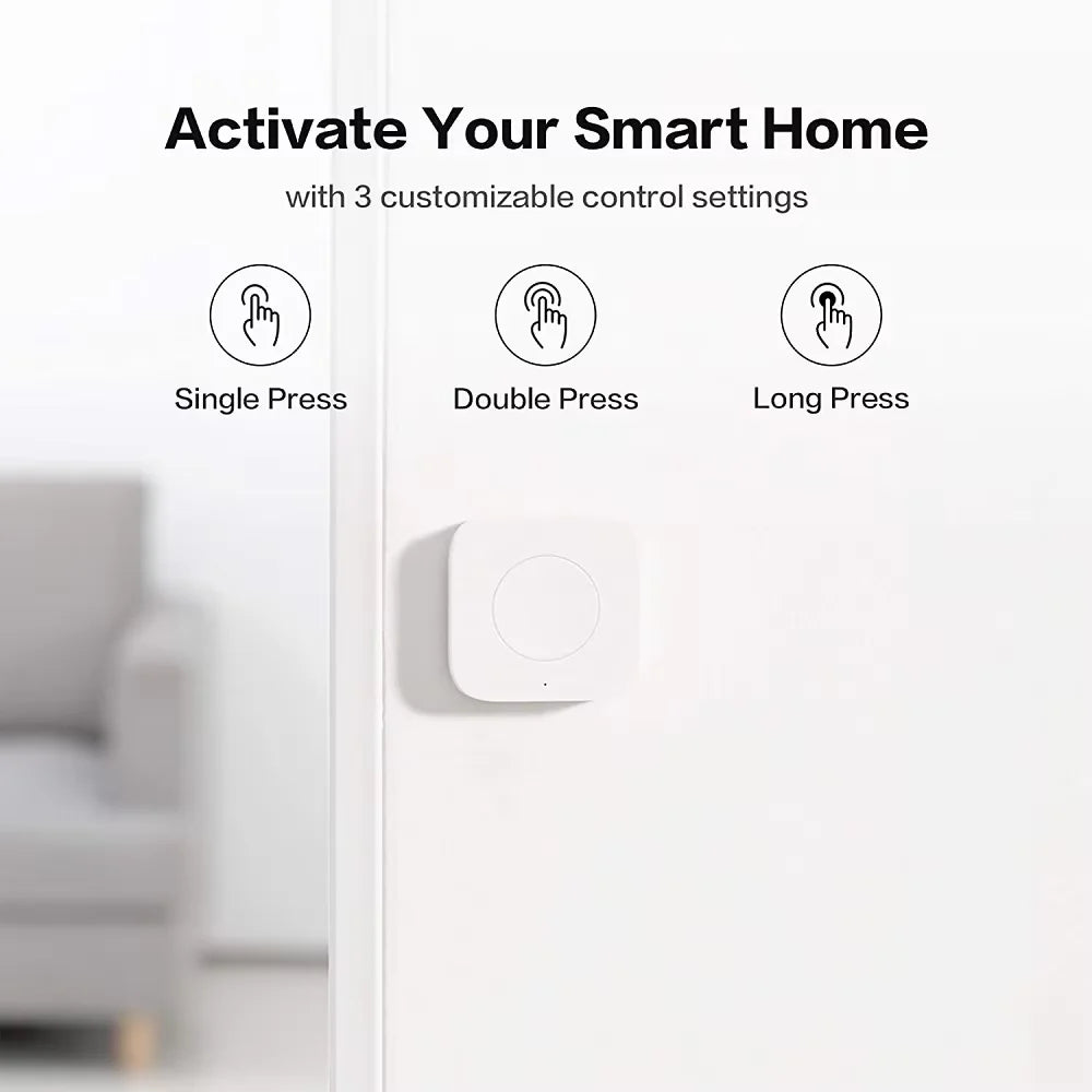 Aqara Sensor Smart Wireless Mini Switch Zigbee One Key Control Button for Homekit Xiaomi Mihome Smart Home Security