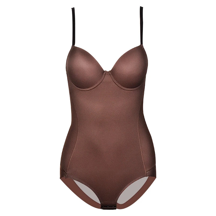 Sexy Lingerie Slim Silk Solid Shapewear for Women Smooth Soft Bodysuit Tummy Shaper Underwear Lingerie Black Nude
