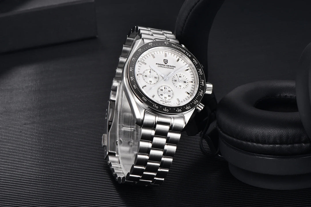 PAGANI DESIGN Moon Mens Watches 2023 Top Brand Luxury Quartz Watch For Men Chronograph Luminous Sapphire Mirror Waterproof Clock