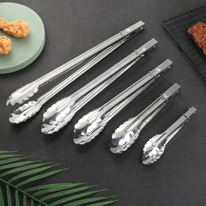 Bbq Hot Clamp Stainless Steel Plum Multifunctional Clamp Outdoor BBQ BBQ Accessories Bbq Kitchen Restaurant Bar Home Garden