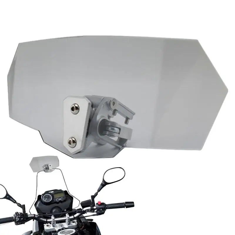 Motorcycle Windshield Extension Heightened Windshield Spoiler Clip Adjustable on Windshield Extension Motorcycle Wind Deflector