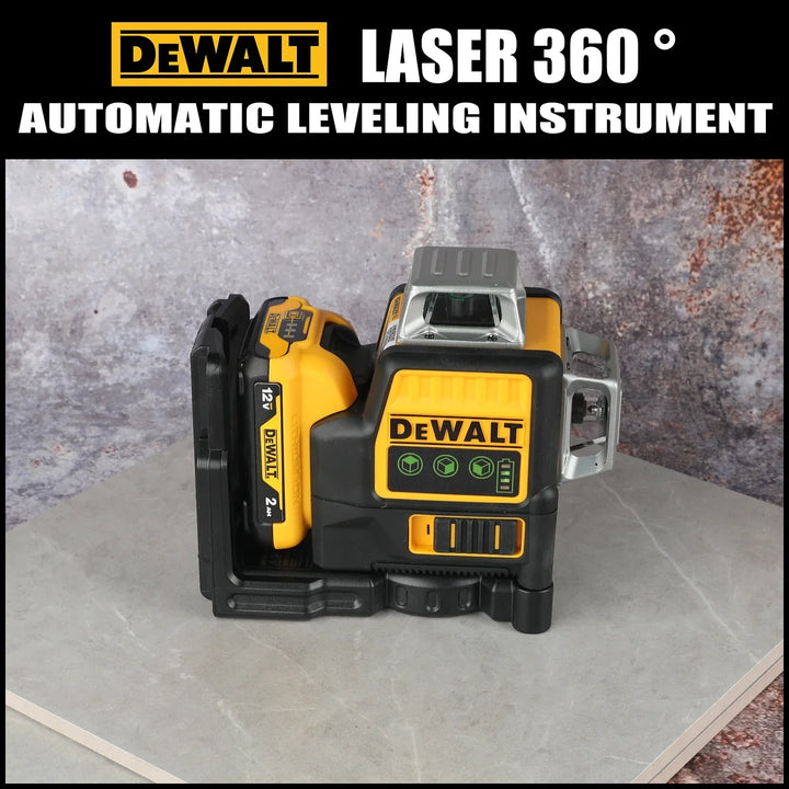 NEWDEWALT DW089LG 12 lines Laser Level 360 Self-Leveling Laser Level Horizontal And Vertical 12V Battery Tool Cross Line