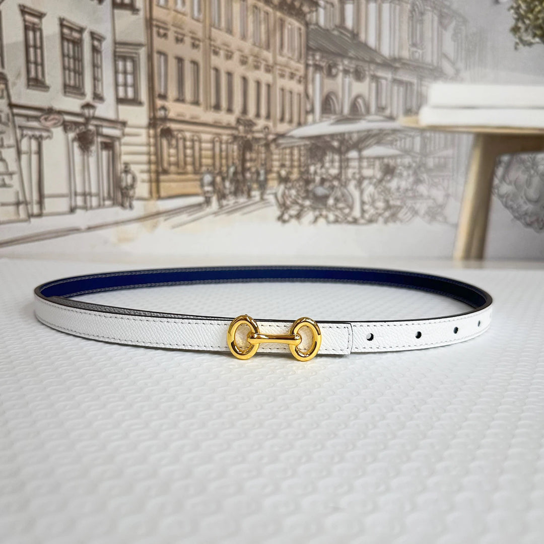 2025 New Luxury Brand Double sided Belt Width 15mm Fashion Designer Dress Jeans Women's Belt