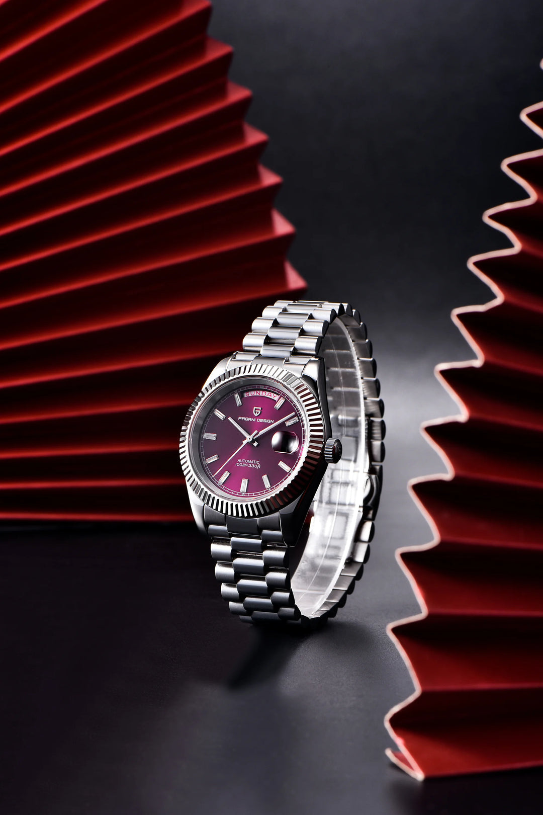 2024 New PAGANI DESIGN Rose Gold DD40 Luxury Automatic Watch Men Mechanical Wrist Watches Men Japan NH36A AR Sapphire crystal