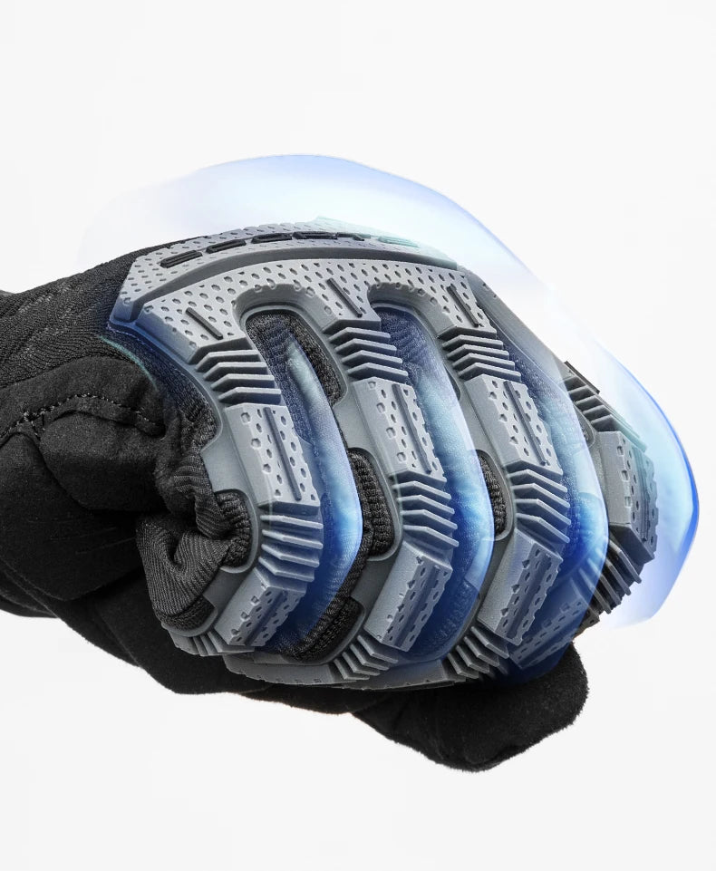 ROCKBROS Cycling Gloves Tactical Gloves SBR Thickened Pad Shockproof Breathable GEL Bike Motorcycle Winter Warmer Full Finger