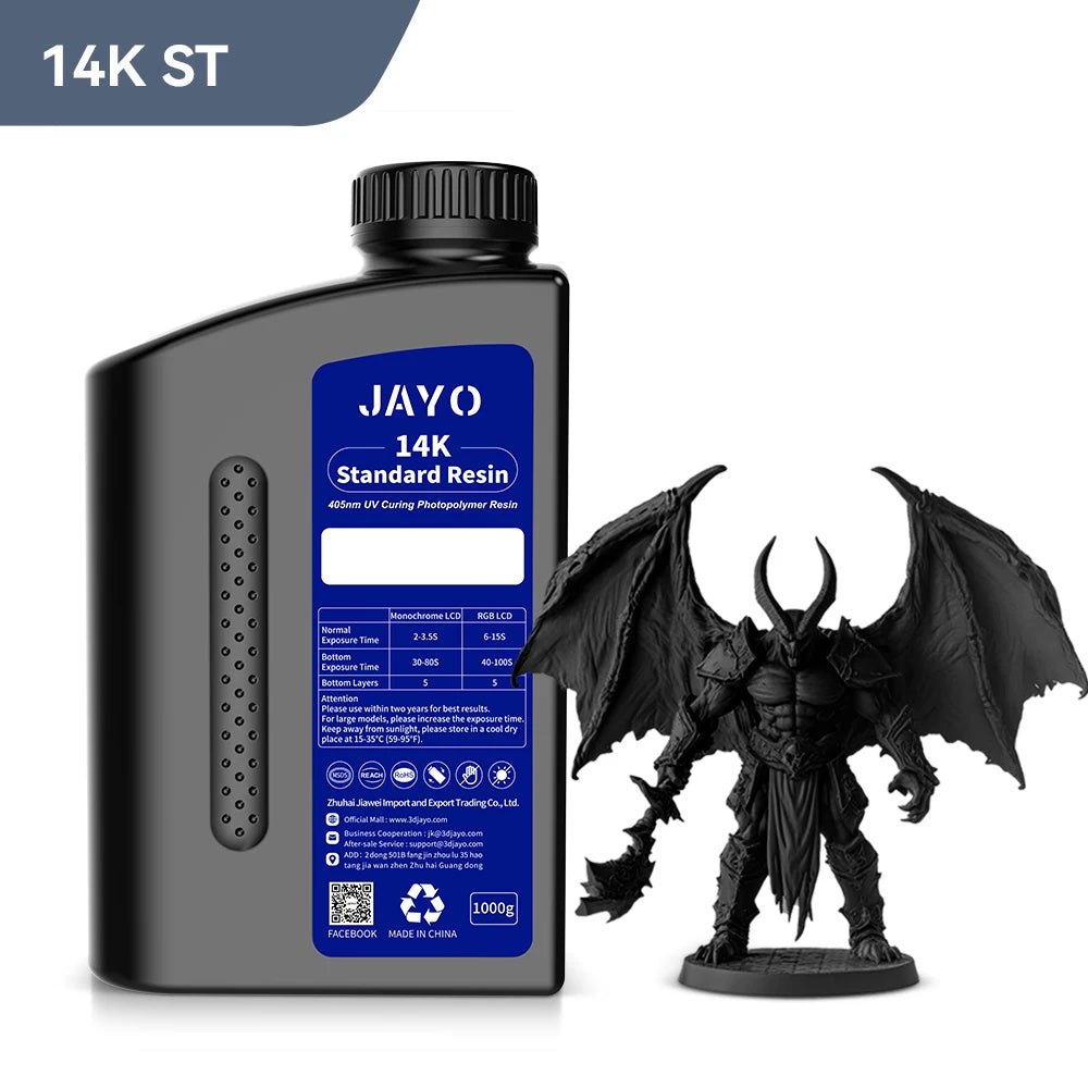 JAYO 3D Printer Resin14K Standard 1KG 405nm Liquid Rapid UV Curing For LCD Photopolymer Resin 3D Printing Material Fast delivery
