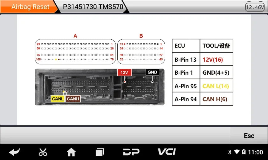 OBDSTAR P50 Airbag Reset Tool Covers 81 Brands Over 11200+ ECU Part No. by OBD/ BENCH Update Battery Reset