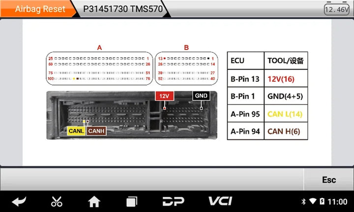 OBDSTAR P50 Airbag Reset Tool Covers 81 Brands Over 11200+ ECU Part No. by OBD/ BENCH Update Battery Reset