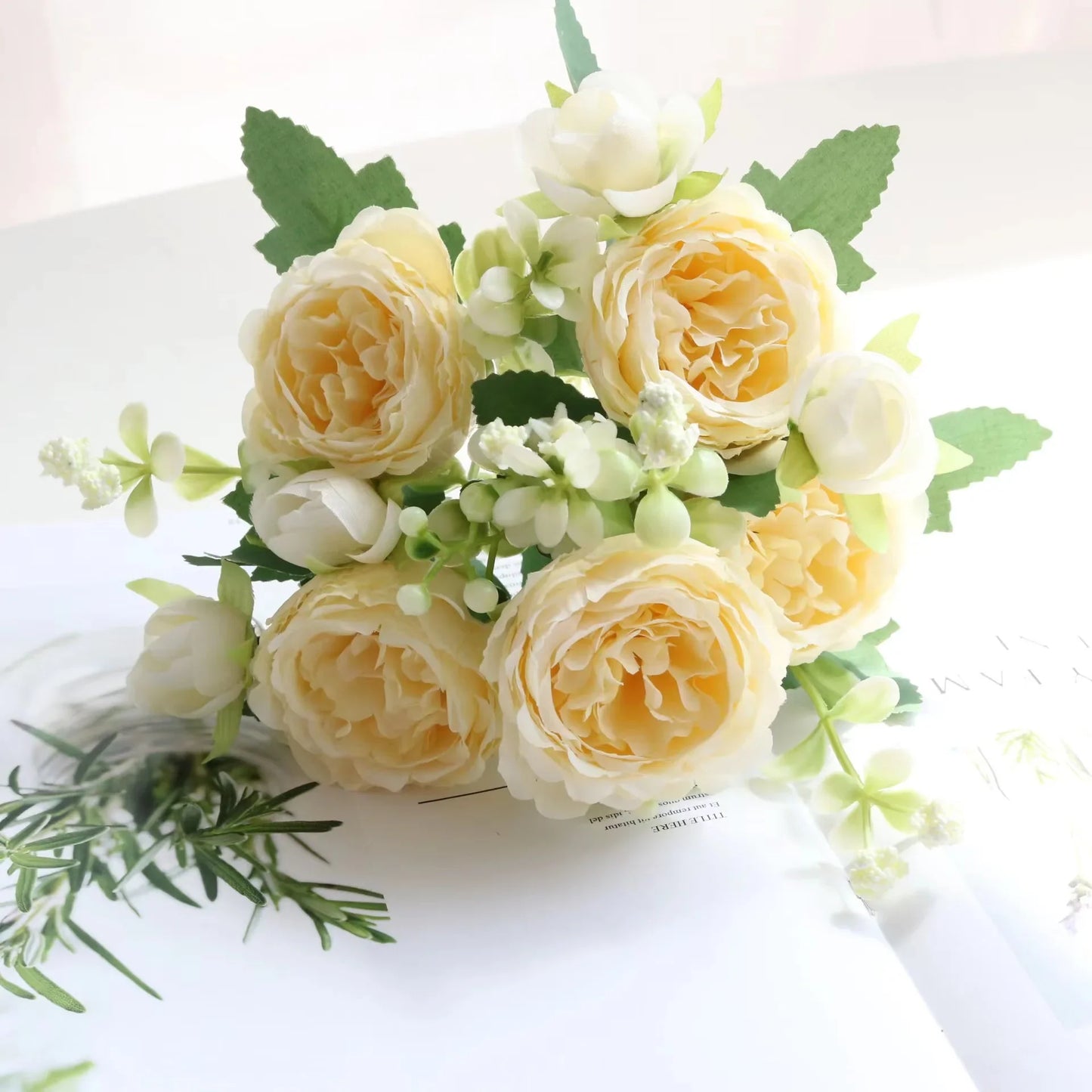 Artificial Peony Rose Bouquet
