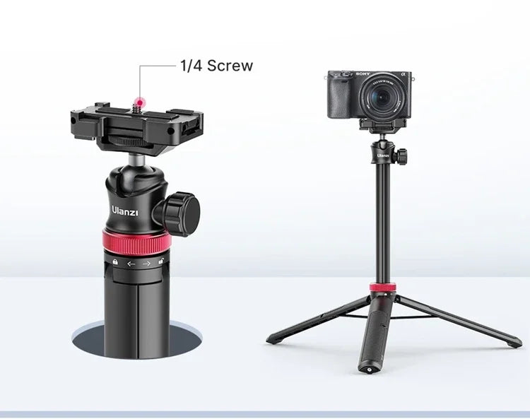 Ulanzi MT-44 Extend Livestream Tripod Stand 42inch Tripod with Phone Mount Holder Vertical Shooting Phone DSlR Camera Tripods